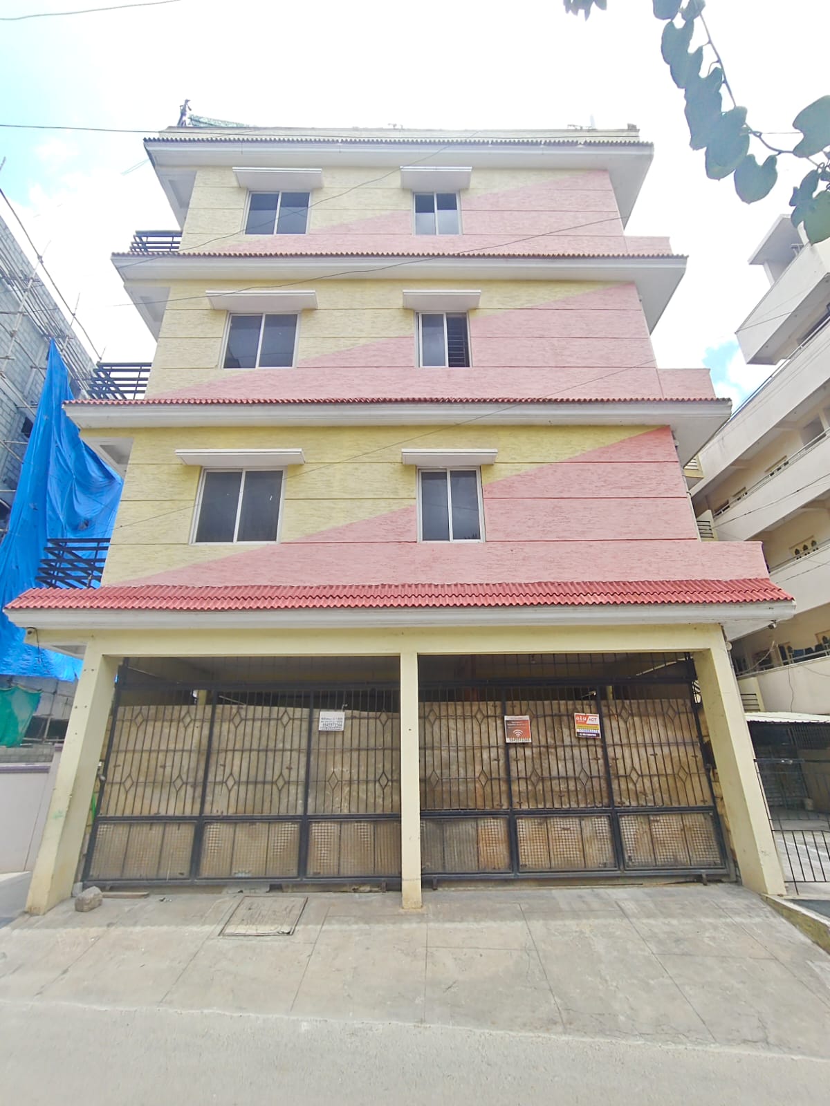 Bharat Girls PG Building — Front View